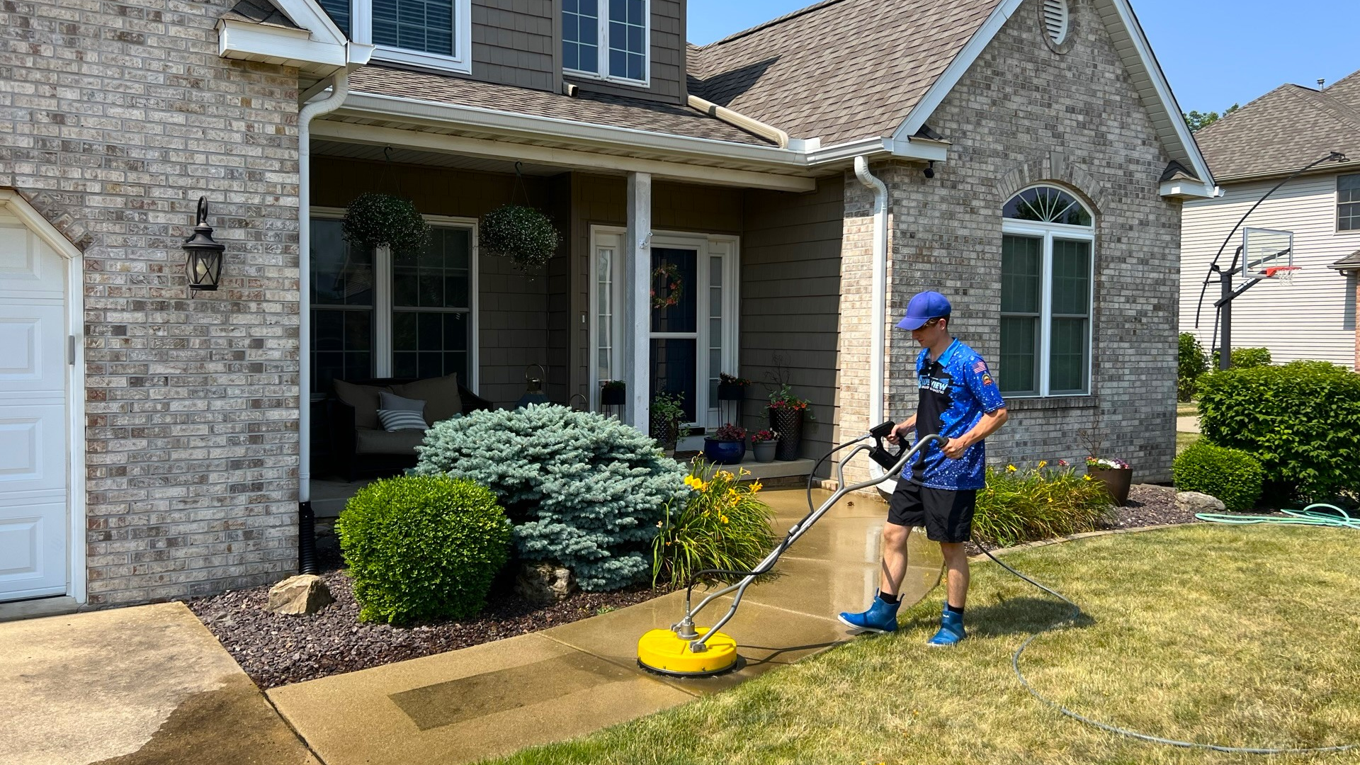 Blue View Power Washing Banner